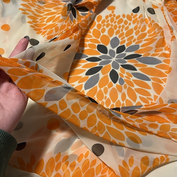 Sheer Wrap Blouse - Picture 2 of 3